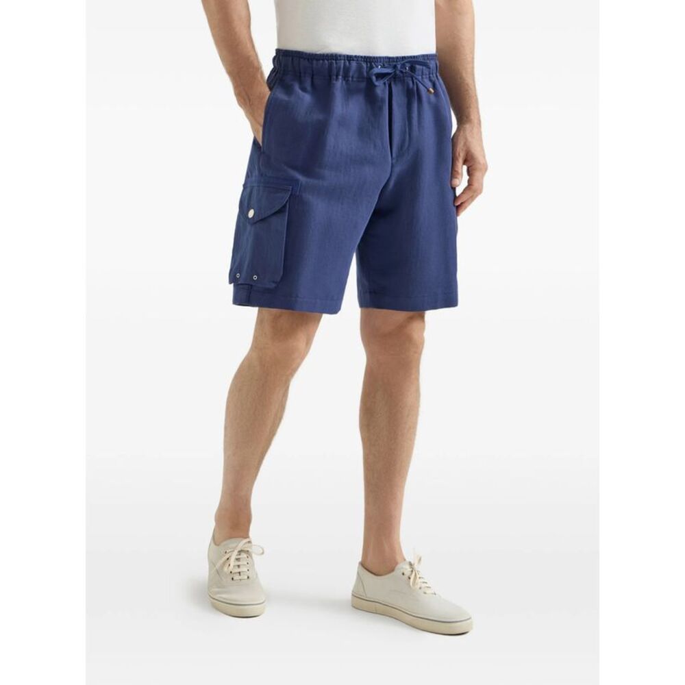 Brunello Cucinelli Blue Shorts - Cargo Shorts Men